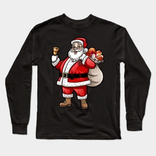 Santa Basketball Long Sleeve T-Shirt